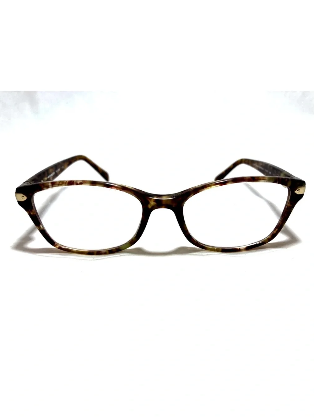 Coach Eyeglasses Women Brown Confetti HC 6065 5287 51-17-135